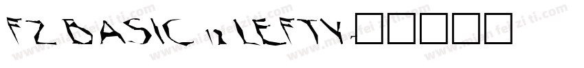 FZ BASIC 12 LEFTY字体转换